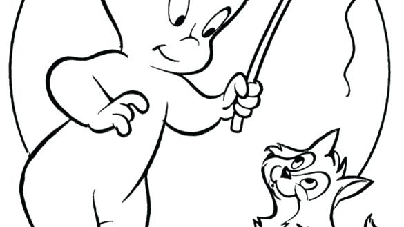 585x329 Casper Coloring Pages Reliable Ghost Coloring Sheet Pages For Kids