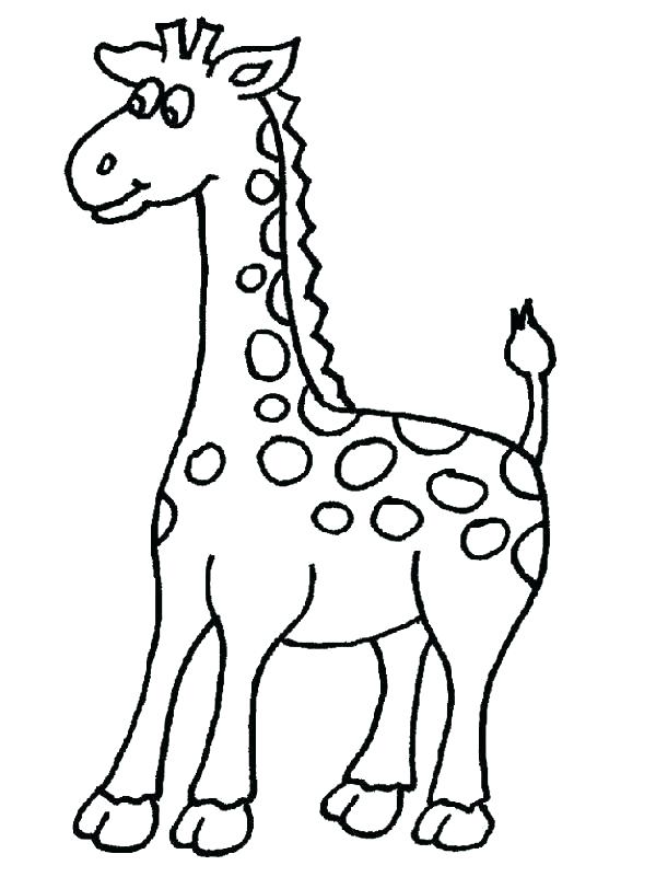 600x801 Cartoon Giraffe Coloring Pages Clip Art Library Cartoon Giraffe
