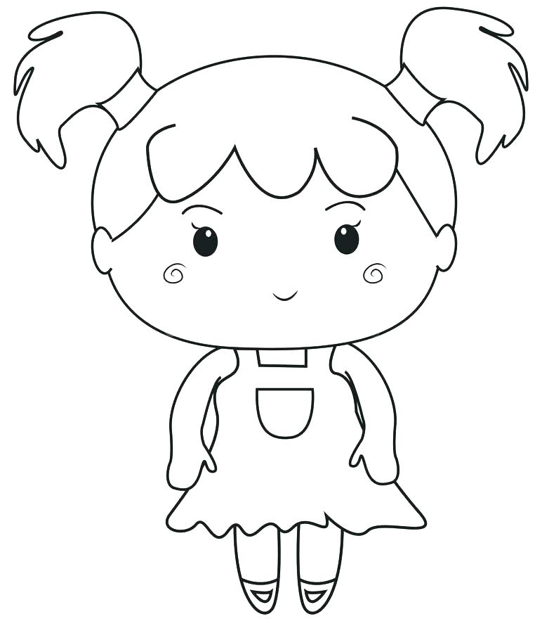 772x900 Cartoon Girl Coloring Pages Cartoon Girl Coloring Pages Girl