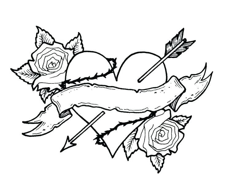 736x593 Coloring Pages Heart Download Heart Coloring Pages Hearts