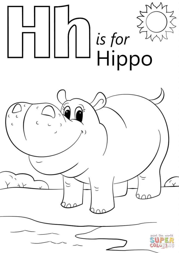 724x1024 Female Hippopotamus Coloring Page Stock Illustration Image Hippo