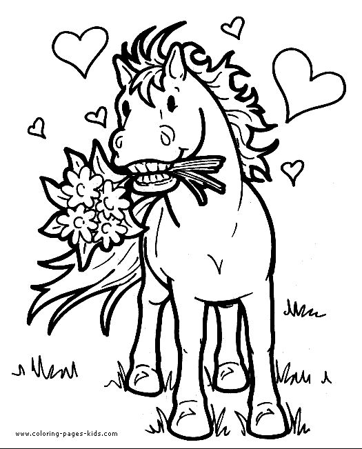 Cartoon Horse Coloring Pages