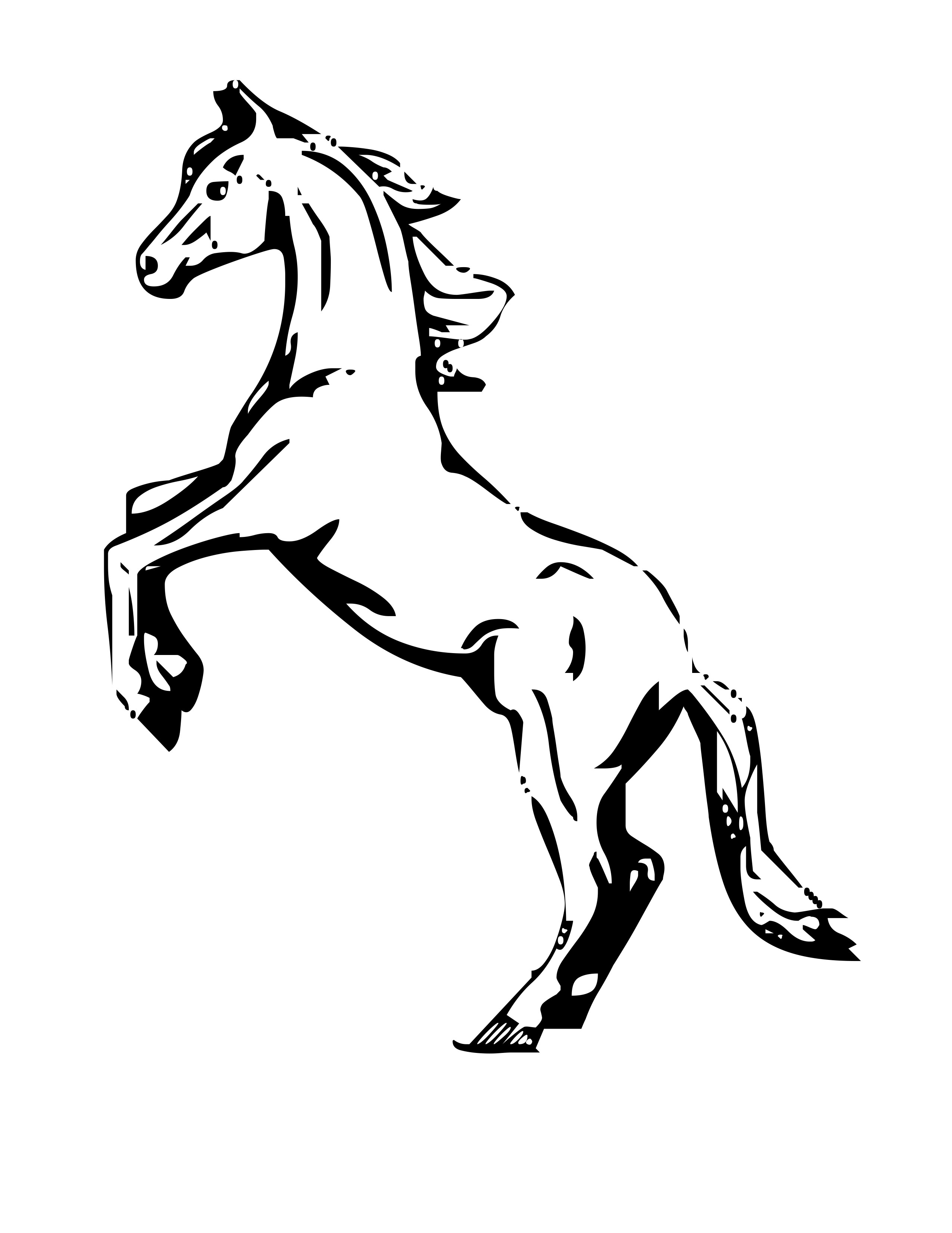 2550x3300 Coloring Pages Of Cartoon Horses Best Of Mustang Horse Coloring