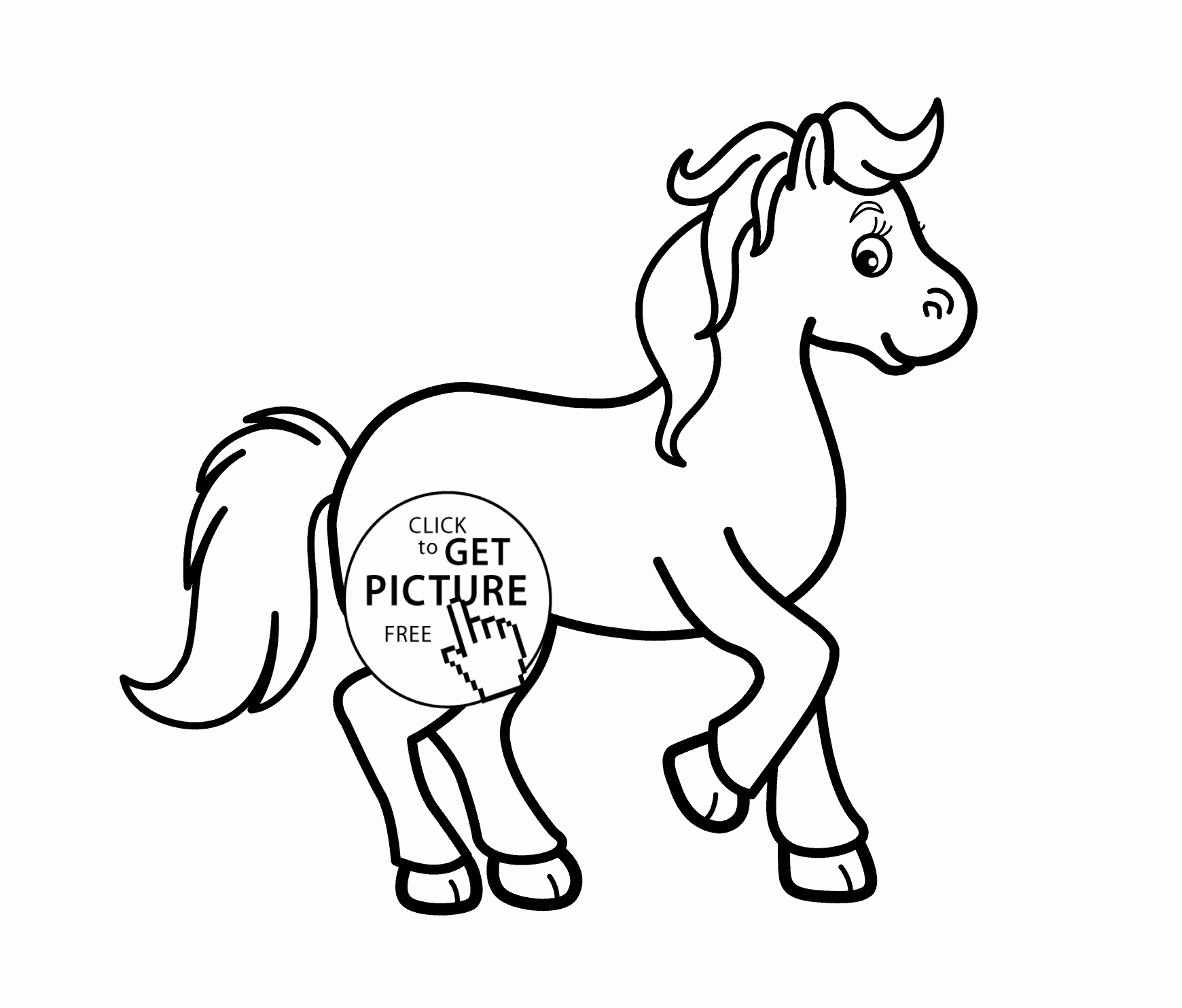 1740x1483 Horse Color Pages Awesome Cartoon Horse Coloring Page Coloring