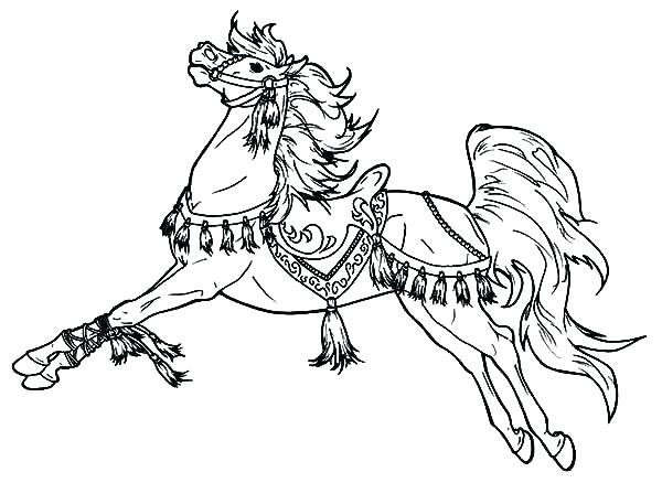 600x438 Cartoon Horse Coloring Pages