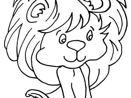440x330 Baby Lion Coloring Pages Lion Coloring Pages Baby Lion Coloring