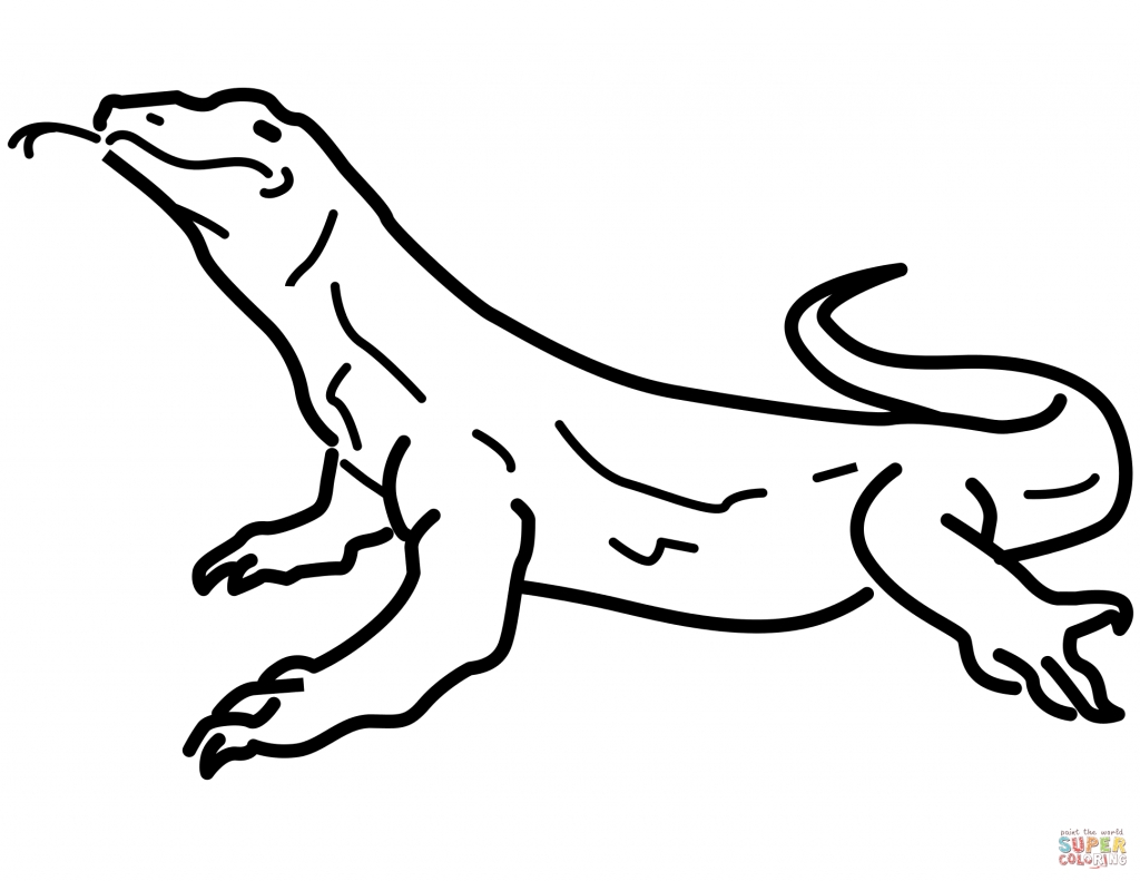 1024x791 Cartoon Lizard Coloring Pages Free Coloring For Kids
