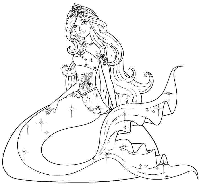 776x715 Cartoon Mermaid Coloring Pages Barbie Free Coloring Pages Cartoon