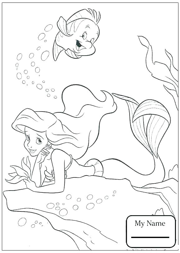 578x810 Cartoon Mermaid Colouring Pages Coloring Sheets The Little