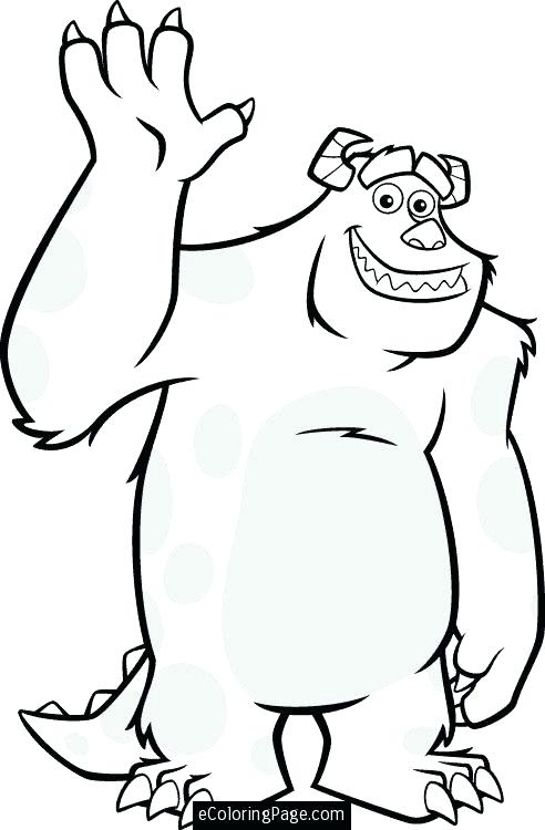 492x750 Monsters Inc Coloring Page Free Monster Coloring Pages Monster Inc