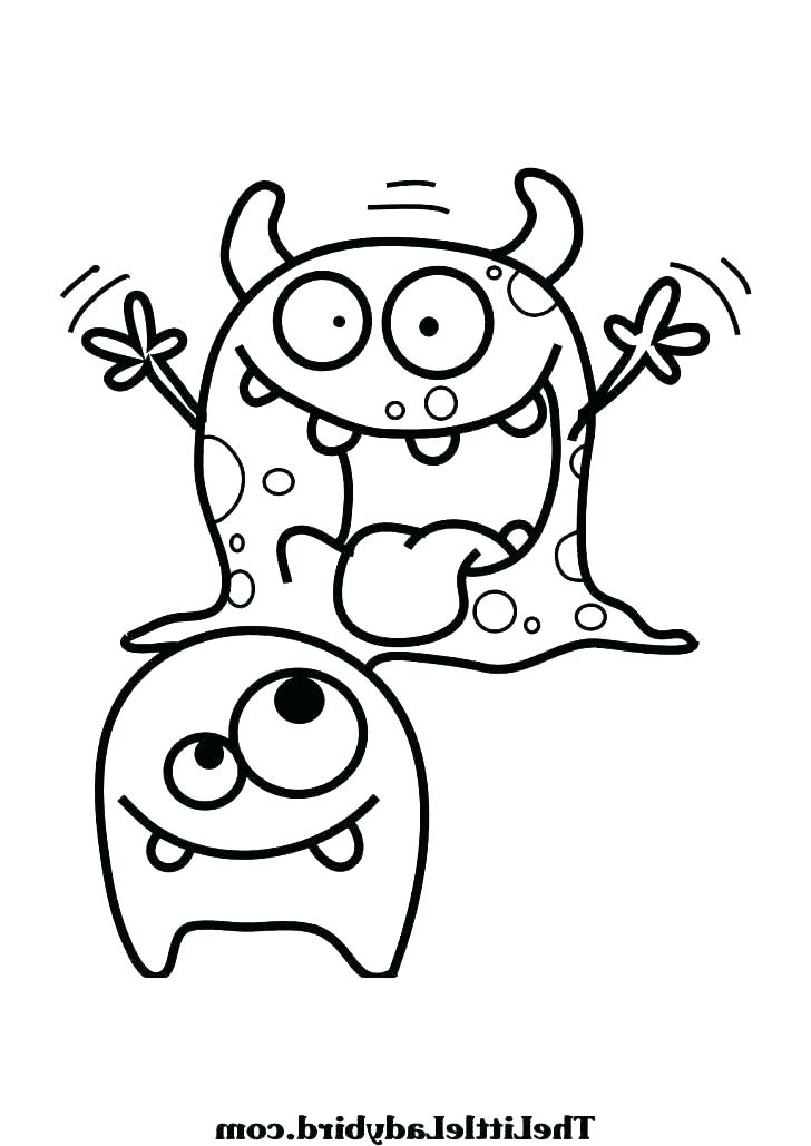 728x1029 Monster Coloring Pages