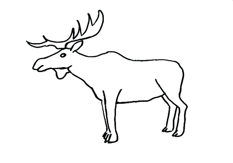 476x333 Elk Coloring Book Pages Page Image Clipart Images
