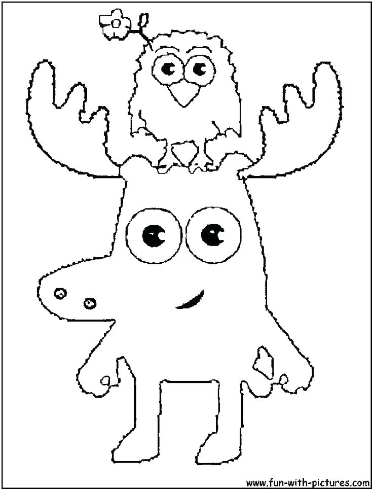 736x966 Elk Coloring Pages Bull Moose Coloring Page Free Printable Pages