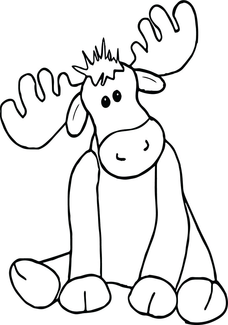 728x1038 Moose Coloring Pages Medium Size Of Moose Coloring Page