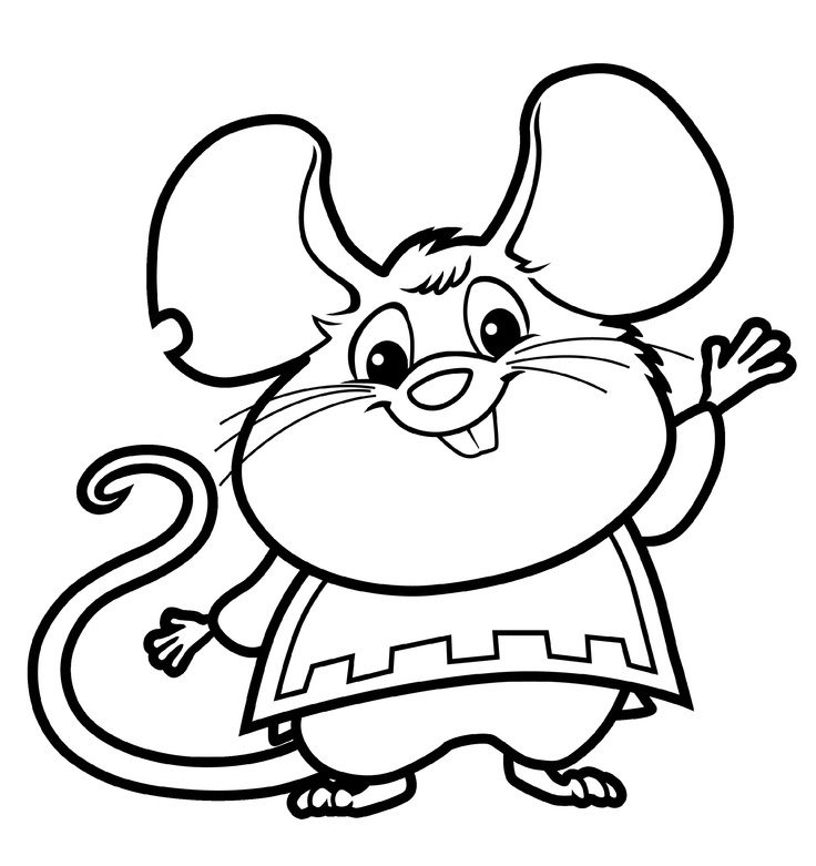 736x781 Mouse Cartoon Preschool Coloring Pages Free Cartoon Coloring
