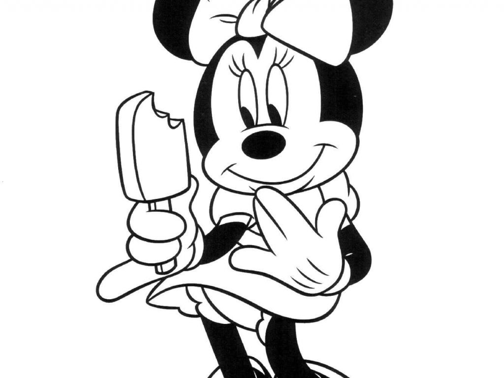 1024x768 Printable Minnie Mouse Coloring Pages For Kids Color Page Pictures