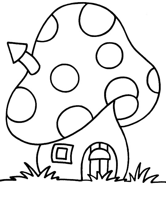 539x640 Mushroom Colouring Pages Mario Mushroom Coloring Page