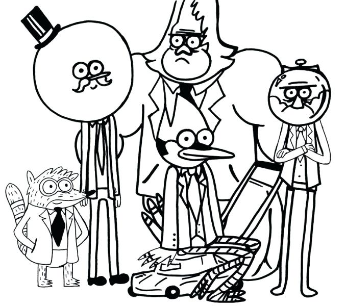 678x600 Regular Show Coloring Pages Cartoon Network Colouring Pages