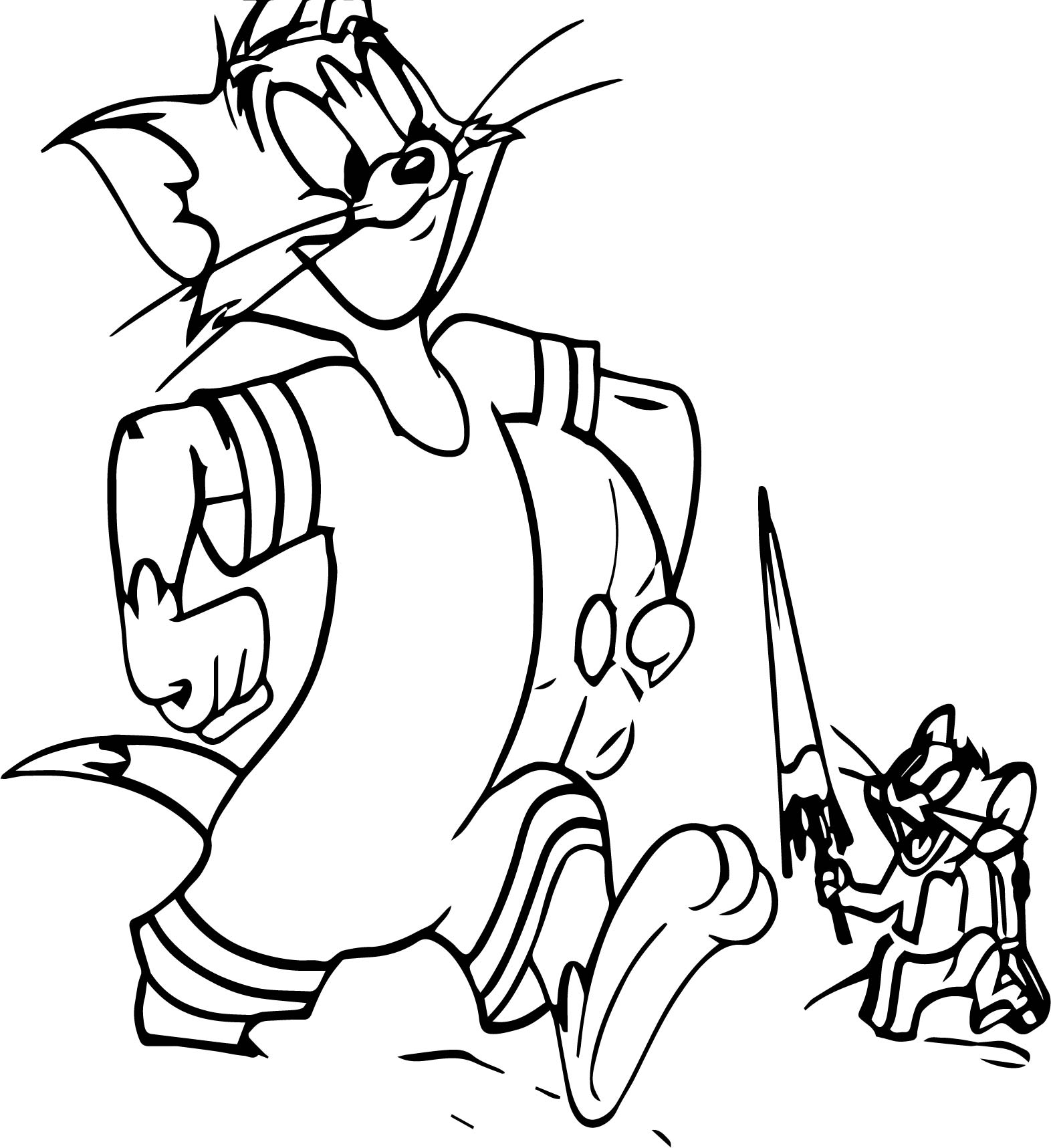 1572x1717 Tom And Jerry Cartoon Network Coloring Page Wecoloringpage