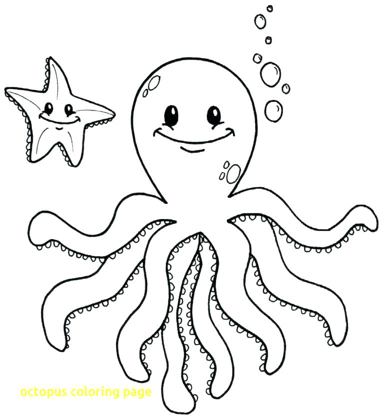 Cartoon Octopus Coloring Pages at GetDrawings | Free download