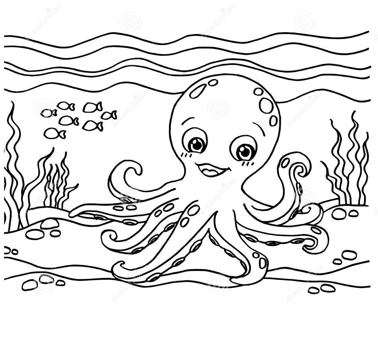 1300x1200 Coloring For Kids Vector Of Cartoon Strong Stingray Page Outline