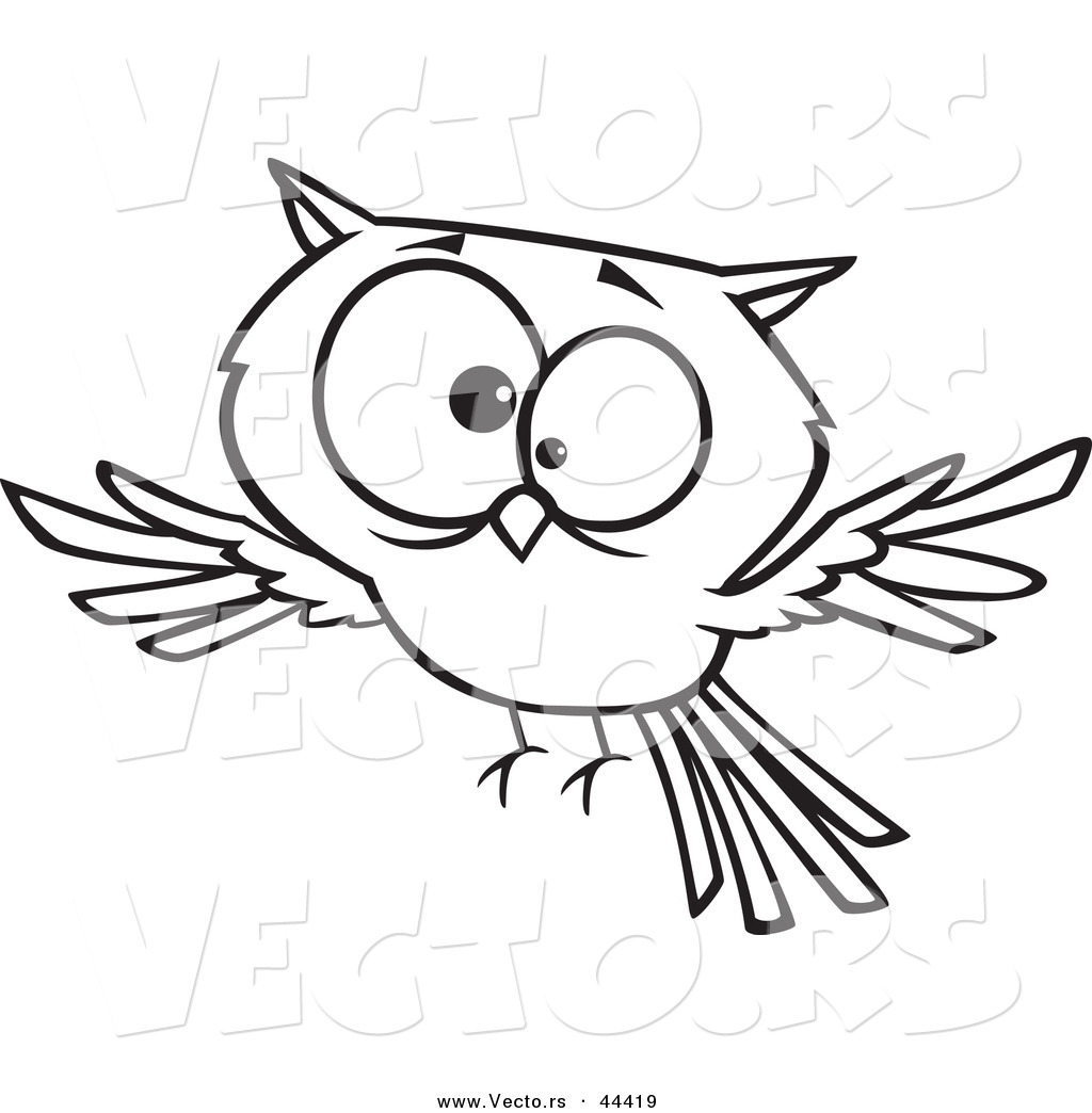 1024x1044 Vector Of A Cross Eyed Cartoon Owl