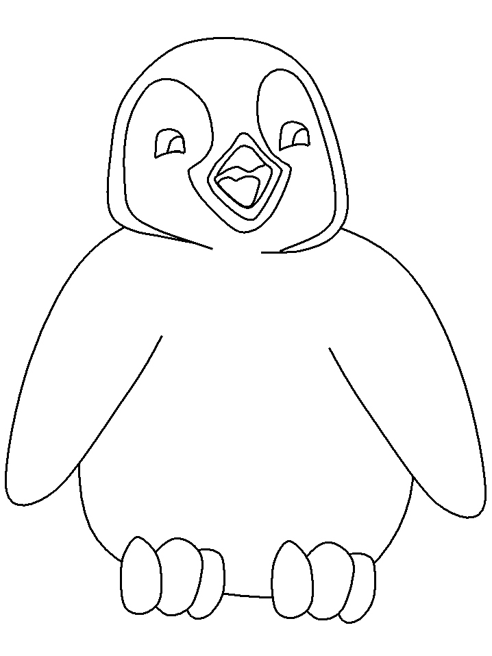 718x957 Penguin Coloring Pages Beautiful Cartoon Penguin Coloring Pages