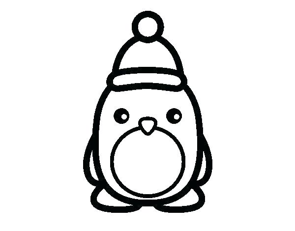 600x470 Cute Penguin Coloring Pages