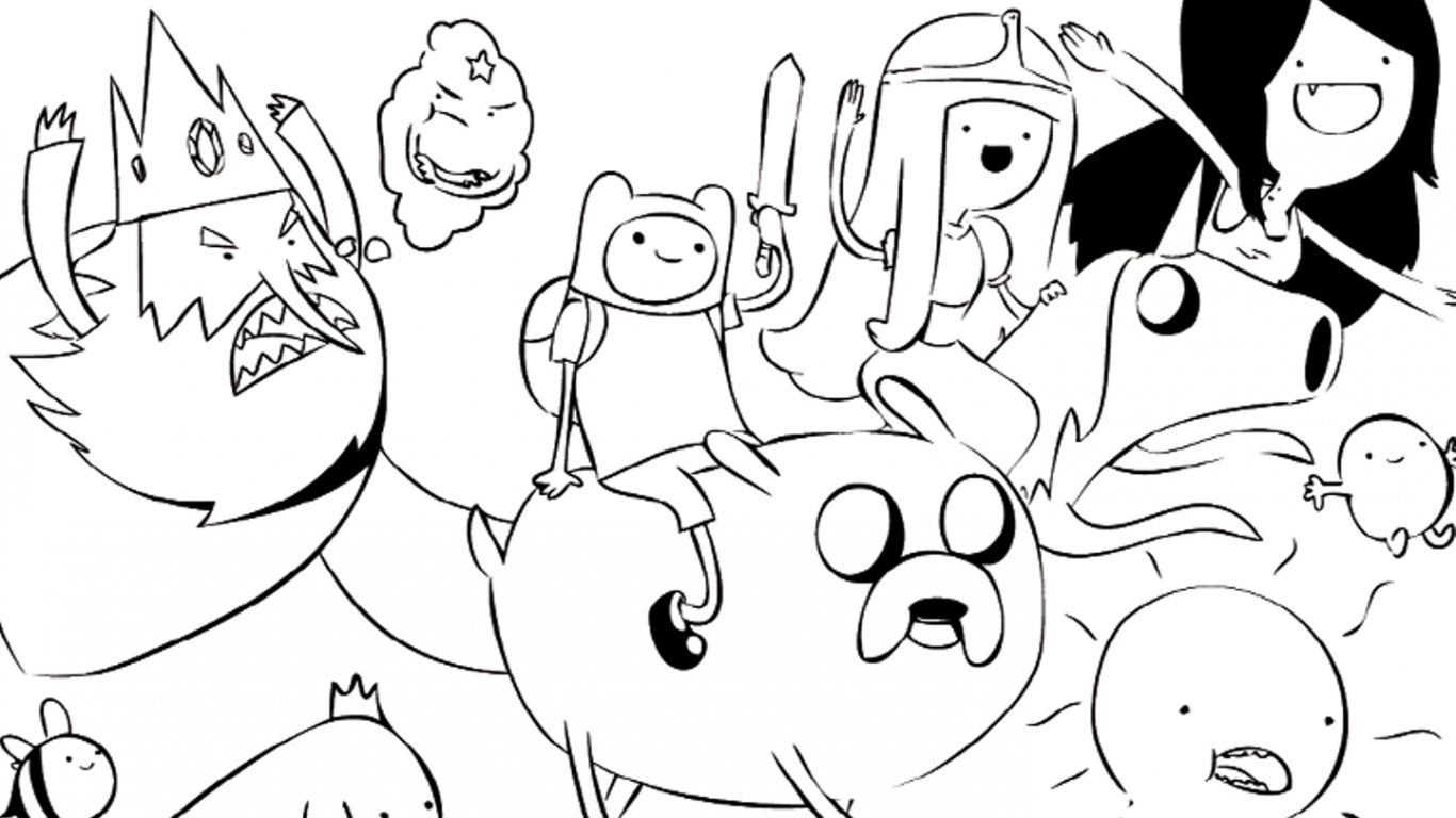 1366x768 Cartoon Network Coloring Pages To Print