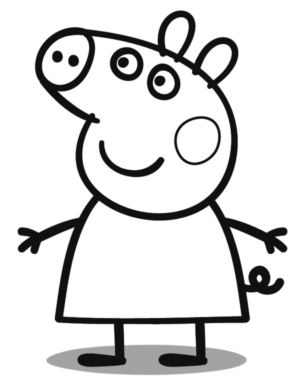 995x1244 Peppa Pig Coloring Pages Colorings' World