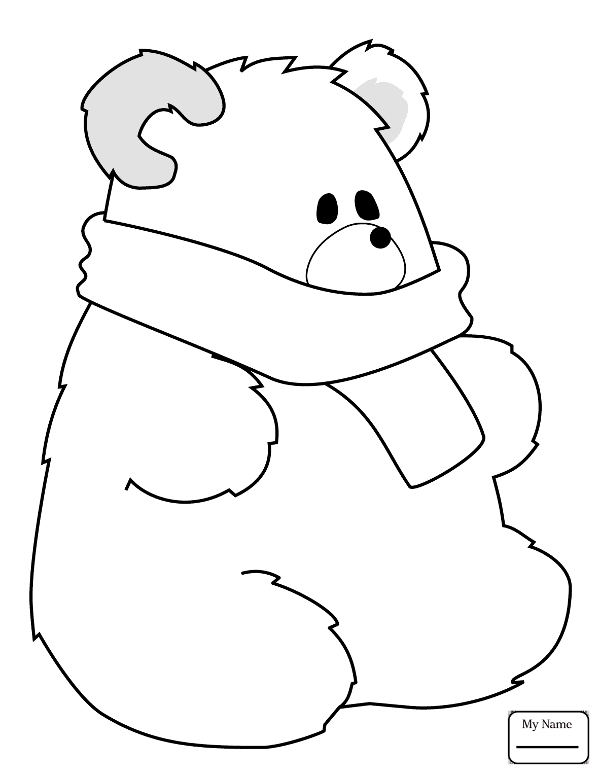 1181x1530 Printable Coloring Pages Polar Bears Mammals Adult Polar Bear