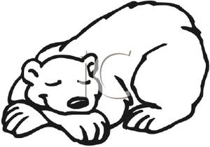 300x210 Sleeping Bear Coloring Page