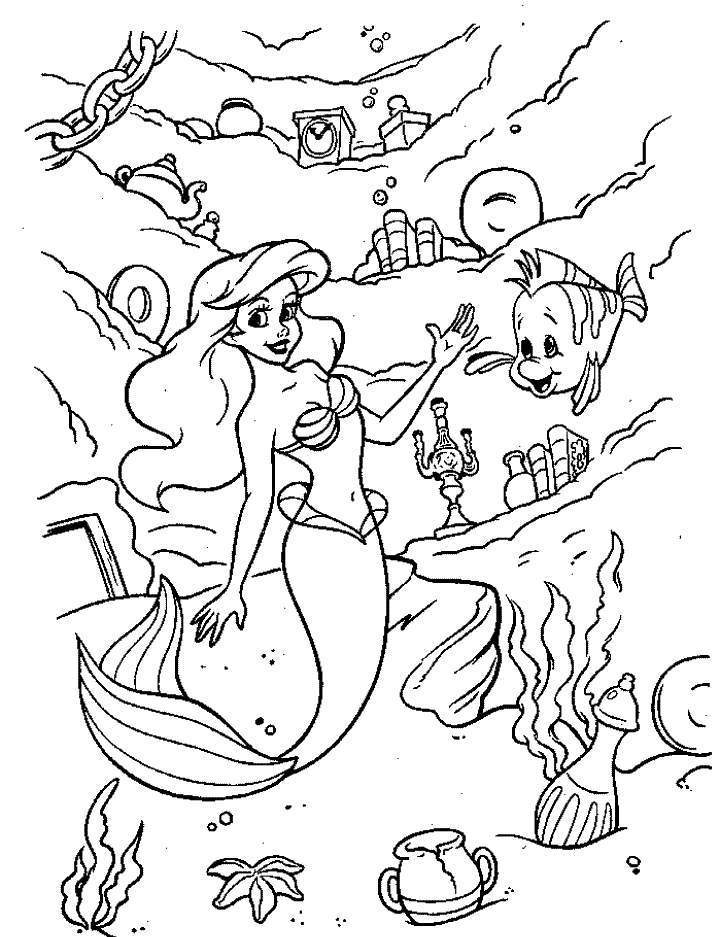 718x937 Cartoon Princess Coloring Pages