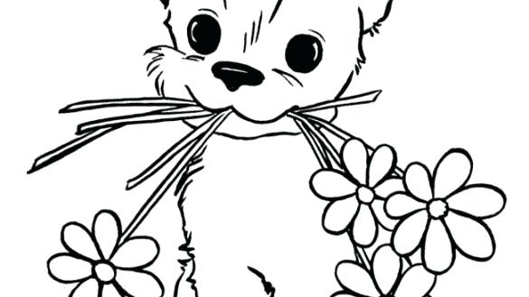 585x329 Cartoon Puppy Coloring Pages Puppy Colouring Pages Cute Cartoon