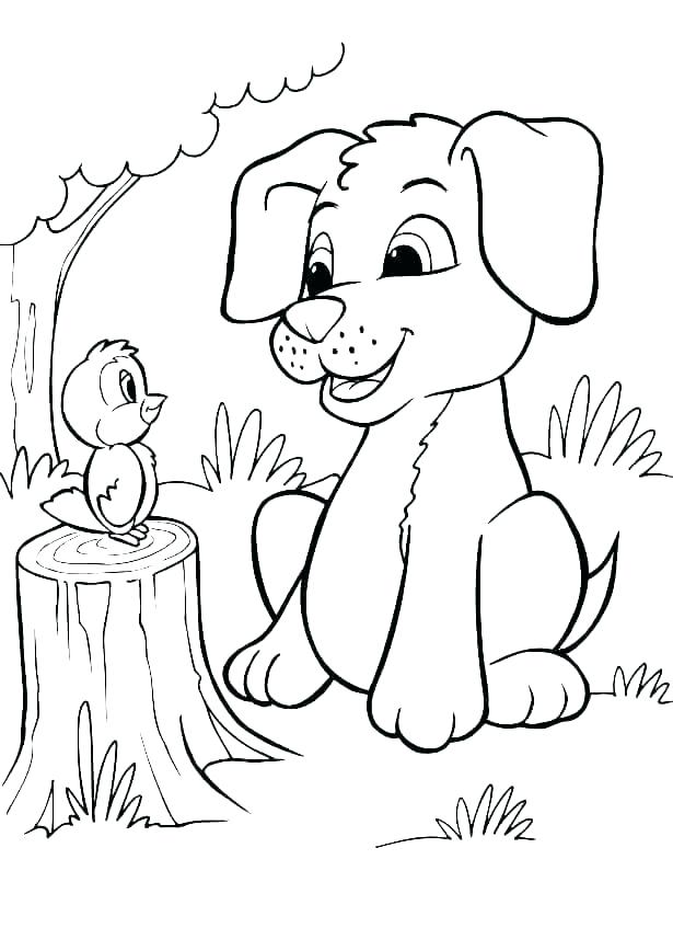 615x868 Dogs Coloring Page Dog Bone Coloring Pages Cartoon Dogs Colouring