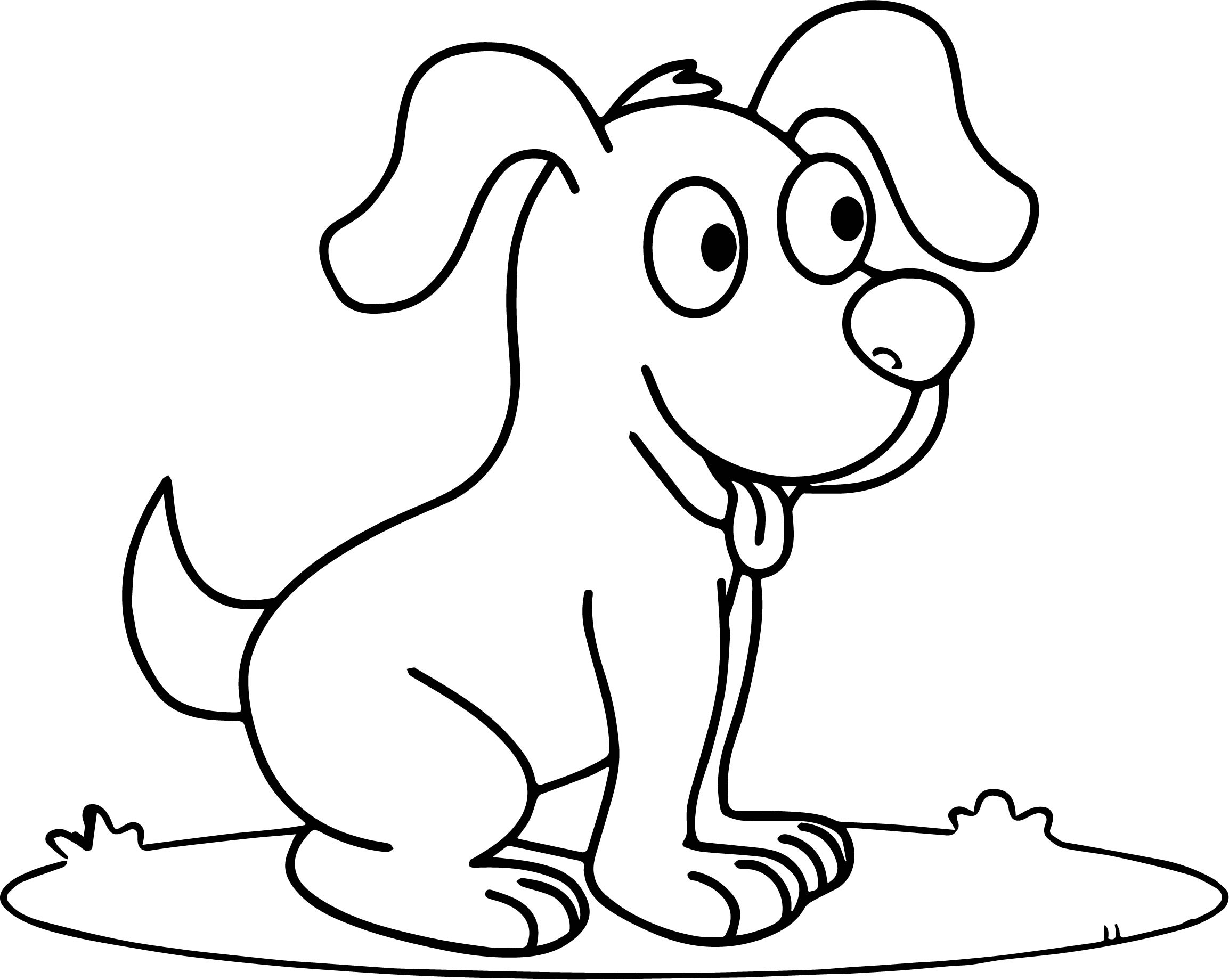 2307x1840 Attractive Cute Cartoon Puppy Coloring Pages Free Page