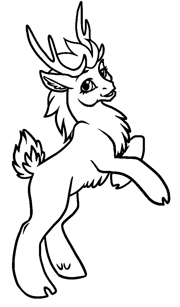 600x1026 Free Printable Reindeer Coloring Pages For Kids