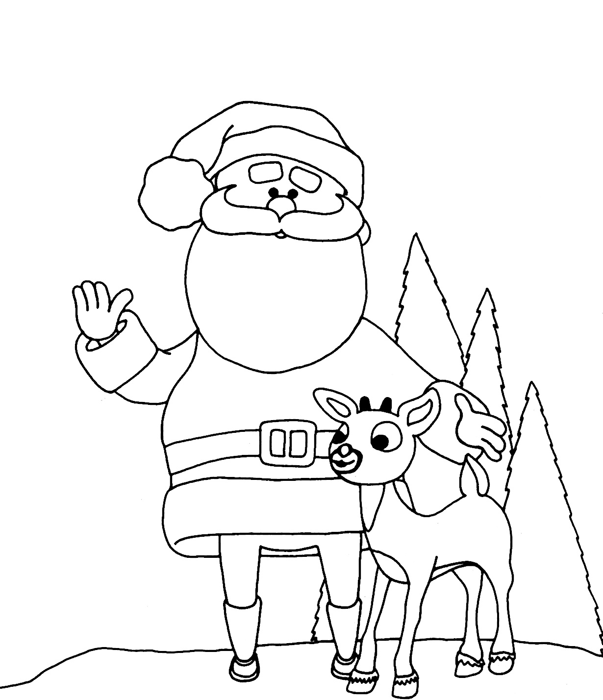 1230x1428 Best Of Free Printable Reindeer Coloring Pages For Kids Free