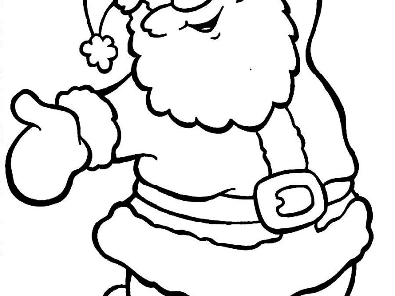 800x600 Interesting Design Santa Claus Coloring Sheet Awesome Cartoon