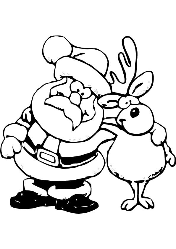 595x842 Santa Claus Cartoon Coloring Pages Allmadecine Weddings Santa