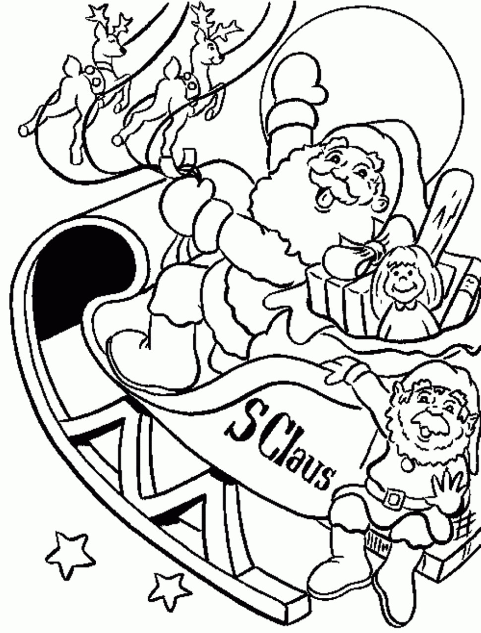 970x1276 Santa Clause Coloring Page Acpra
