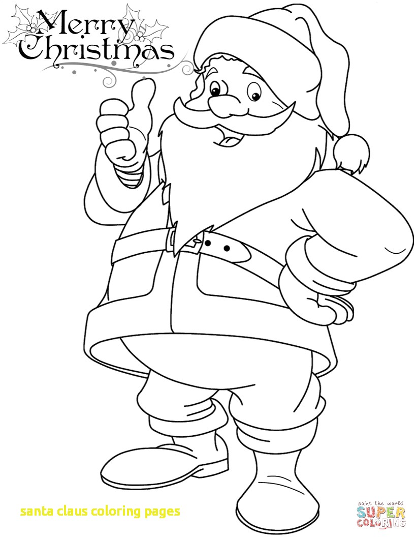 821x1062 Big Santa Claus Coloring Pages With Funny Page