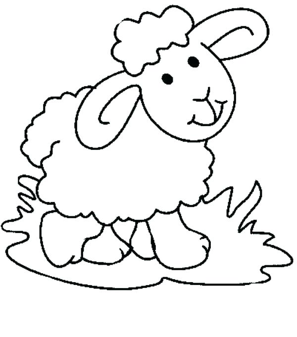 600x681 Sheep Coloring Pages S Line Sheep Dog Colouring Pages