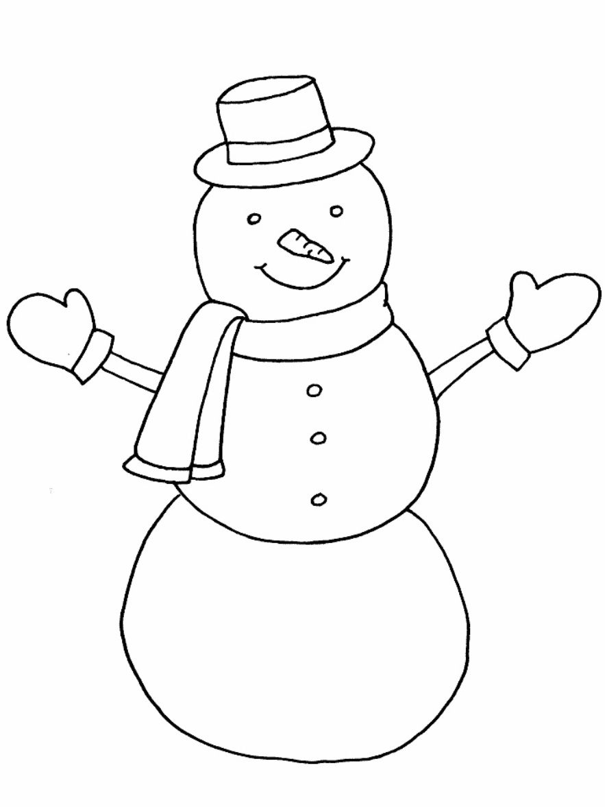883x1177 Simplified Pictures Of Snowmen To Color Snowma