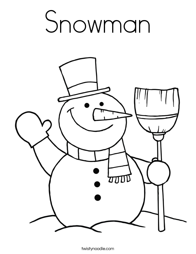 685x886 Snowman Coloring Page Snowman Coloring Page Twisty Noodle