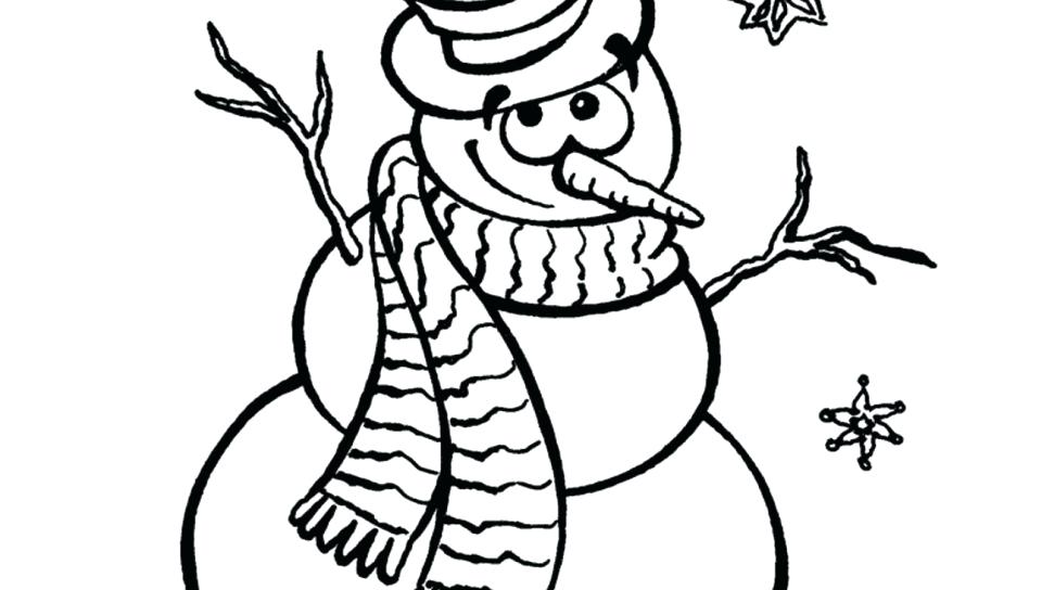 960x544 Snowman Coloring Pages Cartoon Snowman Coloring Pages With Broom