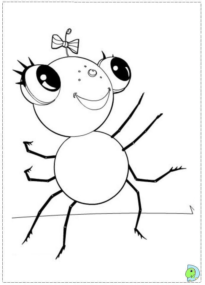 691x960 Impactful Spider Coloring Page
