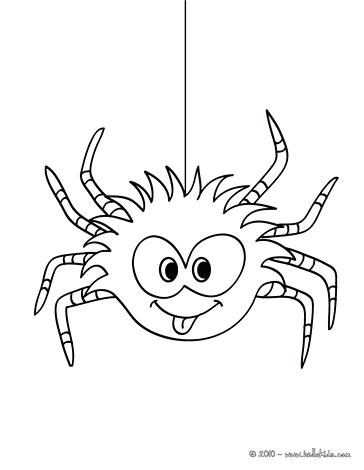 364x470 W Spider Coloring Page Free Printable Animals Black Window Pages