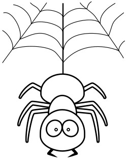 250x324 Cartoon Spider Coloring Pages