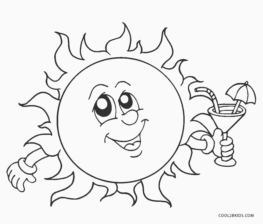 1020x870 Excellent Fun In The Sun Coloring Pages Free P